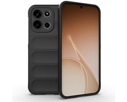 Coverup Hoesje - Geschikt voor OnePlus Nord 6 Hoesje - Coverup Hands-On Rugged Back Cover - Zwart