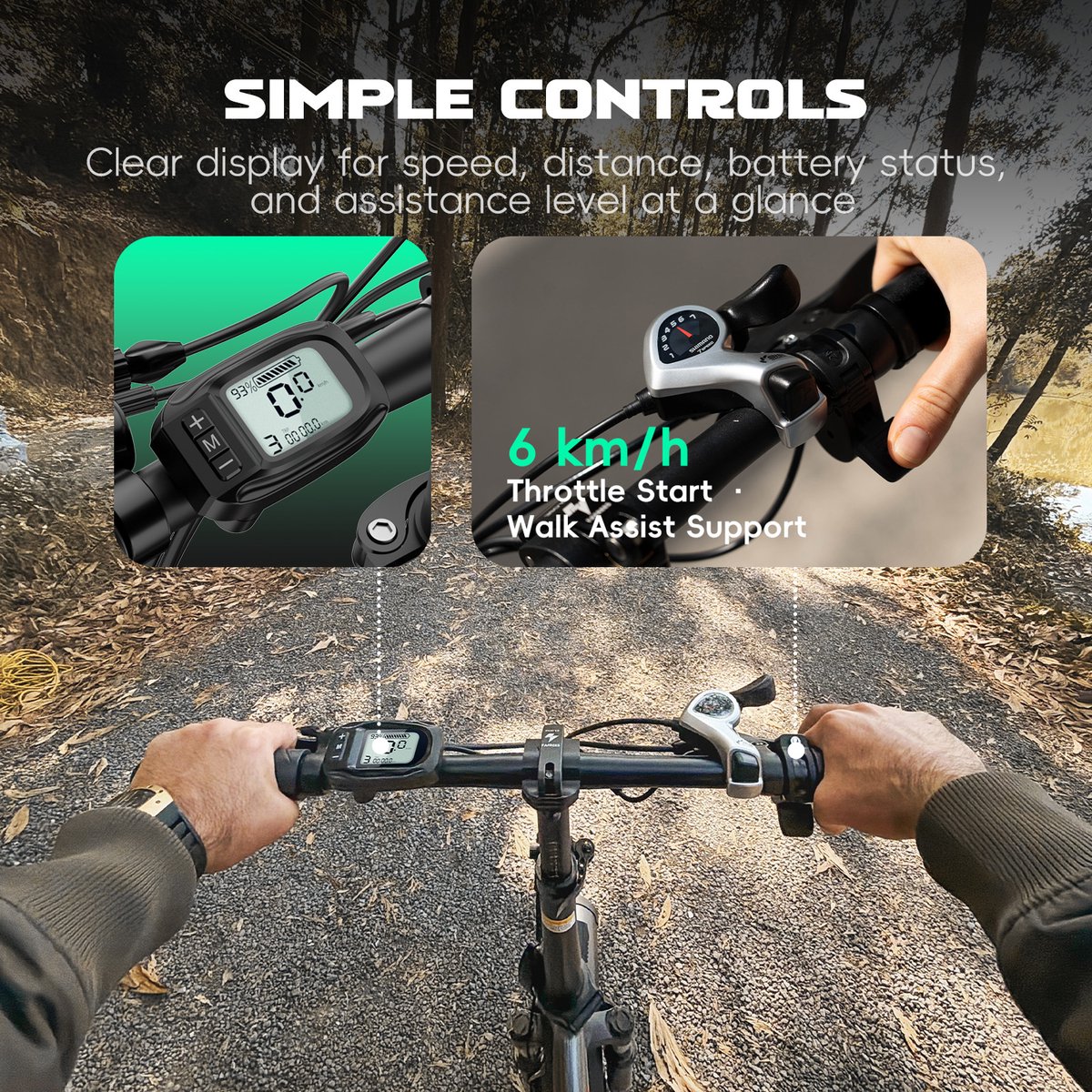 Fafrees F20 Elektrische Vouwfiets - E-Bike - 20 x 3.0 Inch Dikke Banden - 36V 18Ah Lithium Accu - 250 W Motor - 25 km/u - Maximaal bereik 130 km - Shimano 7 versnellingen - 20 Inch opvouwbare City Commuter E-Bike - Wit thumbnail 3