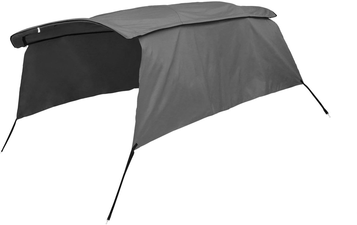 Inovra- Bimini Top 600D Polyester - Vervangingsdoek - Waterdicht - UV-bestendig - Snelle Installatie - Zonnedak met Ritssluiting - Zeil