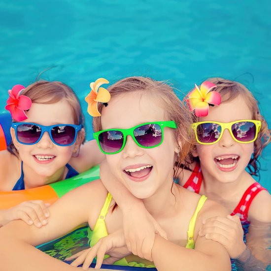 Neon Zonnebrillen voor Kinderen - 12 Pack Kleurrijke Zonnebrillen voor Feestjes, Strand en Zwembad van Funcredible — afbeelding 4