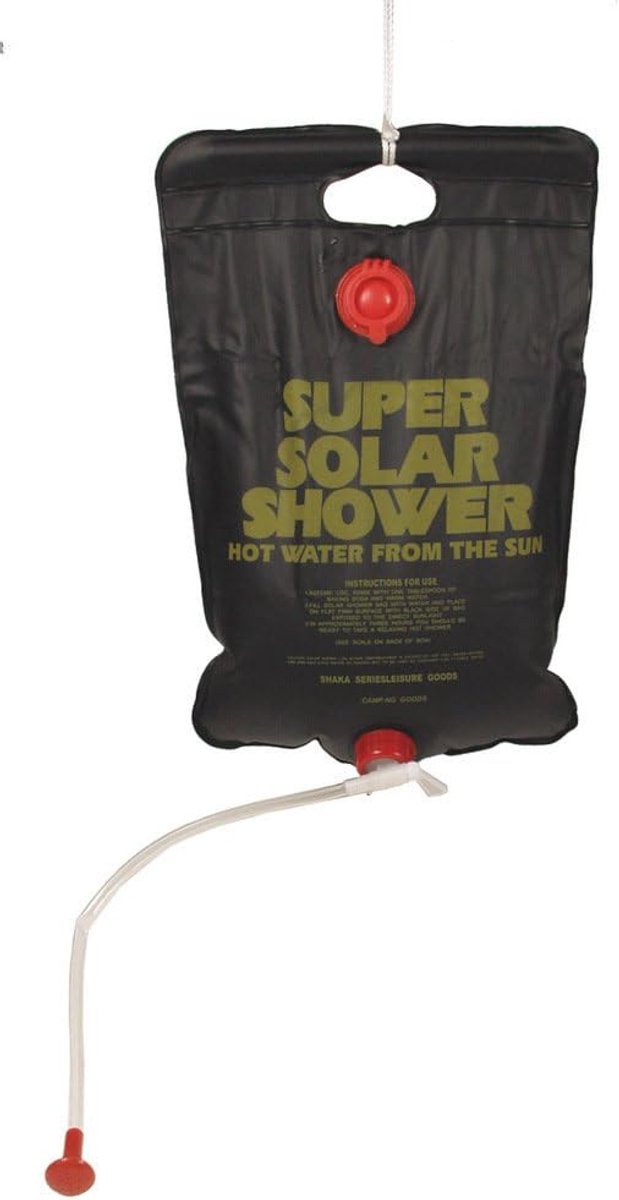 Thijox - Solar Douche 10 Liter - Zonne-energie douche voor Camping, Tuin, Strand, Buitenactiviteit, Milieuvriendelijk, Eenvoudig te Gebruiken, Lichtge