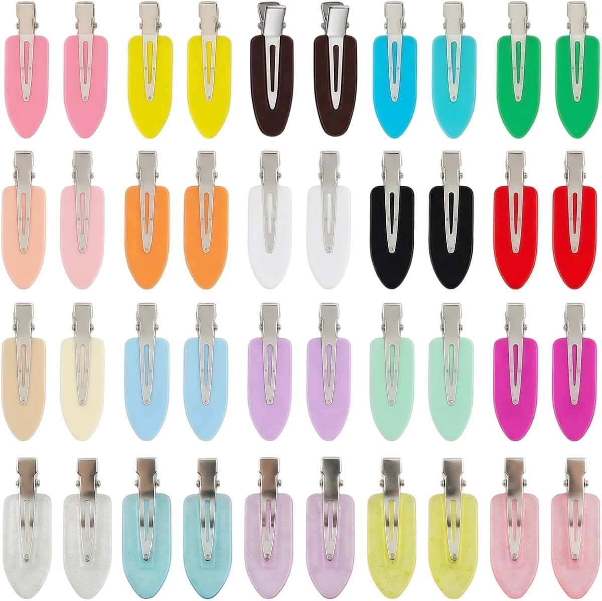 SnelShoppen - Keine Biegung Haarspangen 40 Stuks Haarklemmen & Crease Hair Clips voor Dames - Buigvaste Haarspangen voor Makeup, Krullen en Pony Styli
