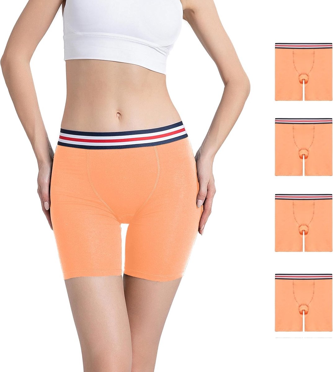 Comfortabele Katoenen Boxer Shorts voor Dames - Ideaal als Ondergoed, Boyshorts en Briefs