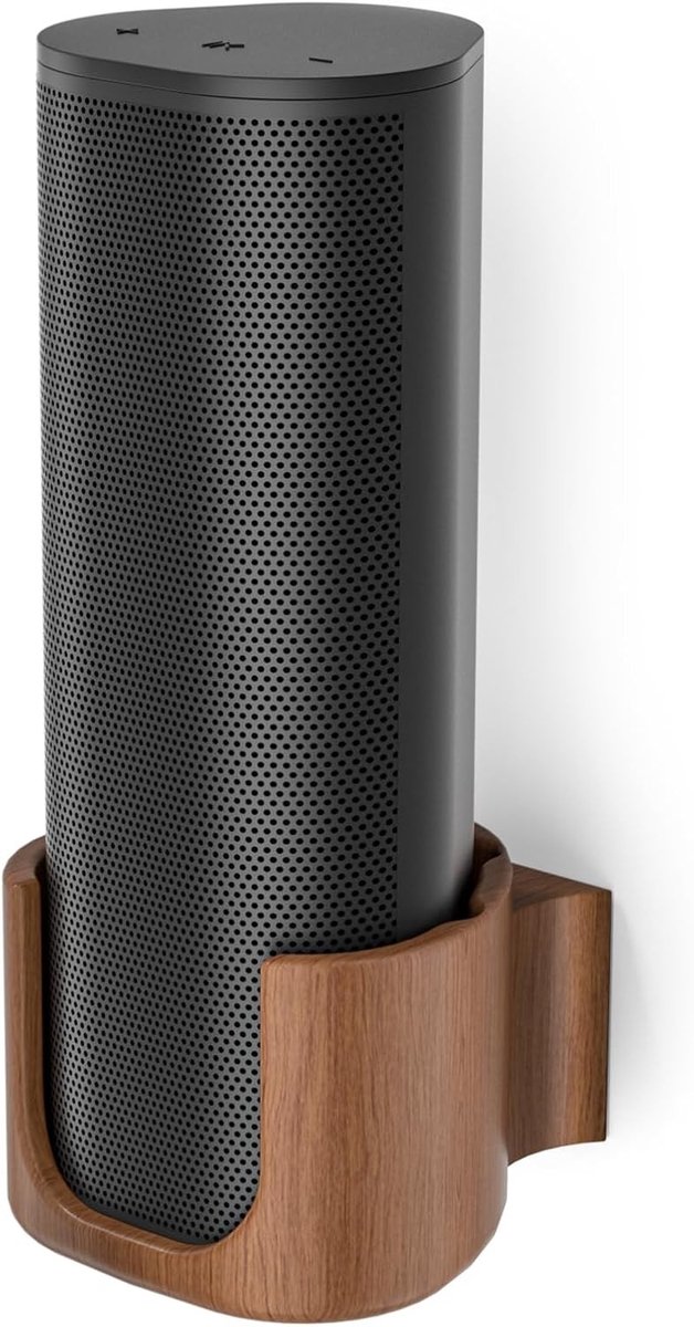 Stevige Wandbeugel voor Draagbare Speakers - Ruimtebesparende Houder, Eenvoudige Installatie, Geschikt voor Sonos Roam en Roam SL, Walnoot Kleur