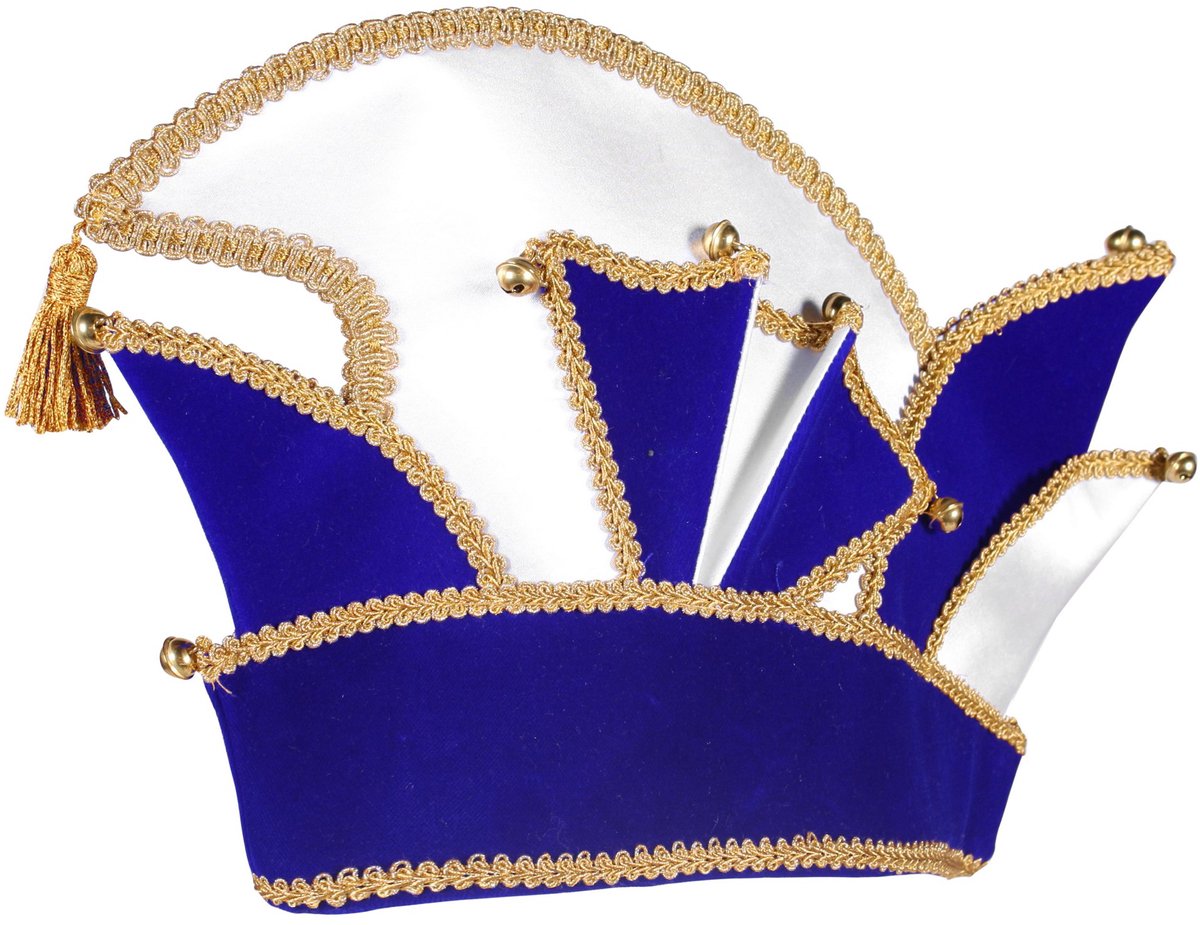 Comitémuts blauw-goud