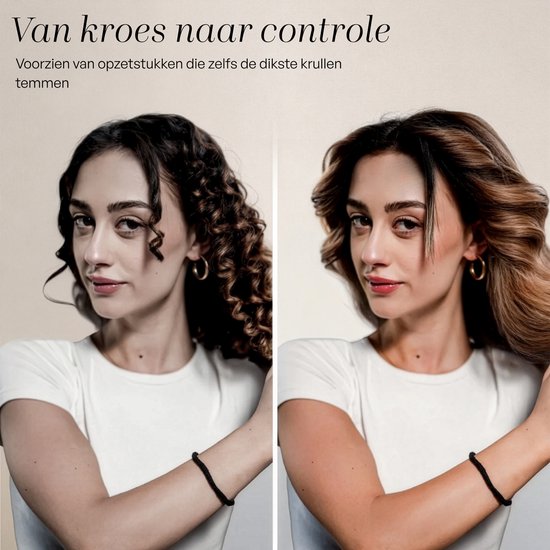 Sansbeauté® 8-in-1 Airstyler met Diffuser - Multistyler - Föhnborstel Kort Haar - Haarkruller - Haarstyler - Haardroger - Warmteborstel - Krulborstel - Krultang - Haarstijler - Stijlborstel - 5 in 1 Hairstyler