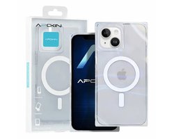 Transparent MagSafe Case for iPhone 15 - Mirror Metallic Effect & Camera Protector