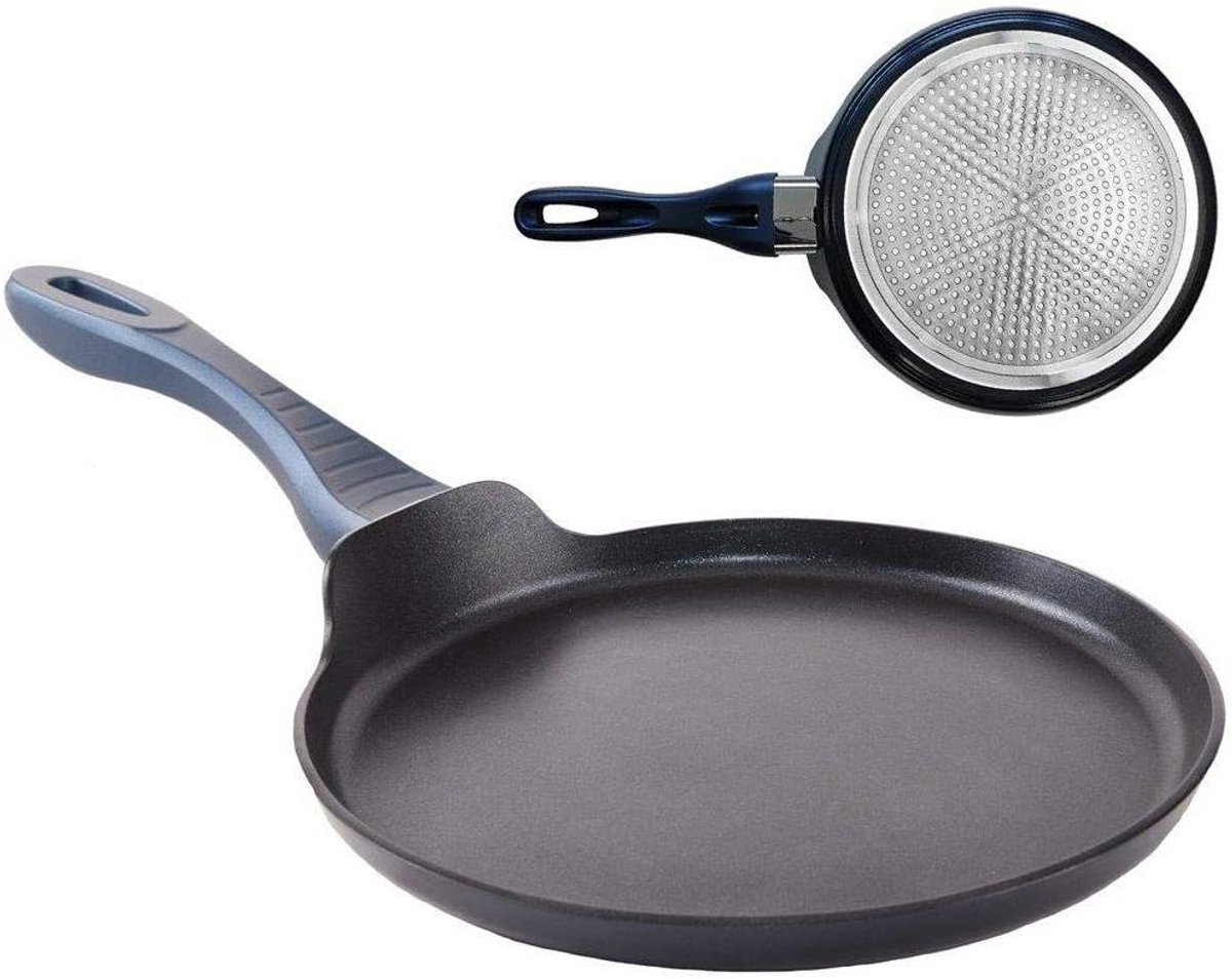 Koekenpan - Pannenkoekenpan - Pannenkoeken Bakken - Diamant Coating - 26 cm - Zwart