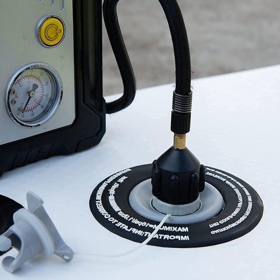 Opblaasventiel Adapters - Pomp Accessoires - Watersport Uitrusting - Universele Aansluiting - 2 Stuks - Zwart — afbeelding 3