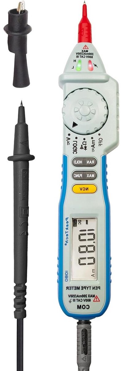 Digitale Spanningsmeter - Pen Multimeter - Stroom Opsporen - Contactloze Detectie - 600 V - Grijs