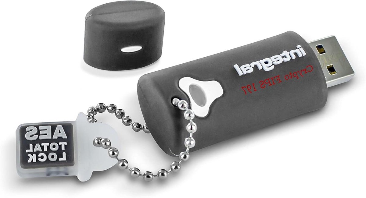 Versleutelde USB-stick - Wachtwoord beveiligd - Veilige opslag - FIPS 197 gecertificeerd - 64 GB - Zwart