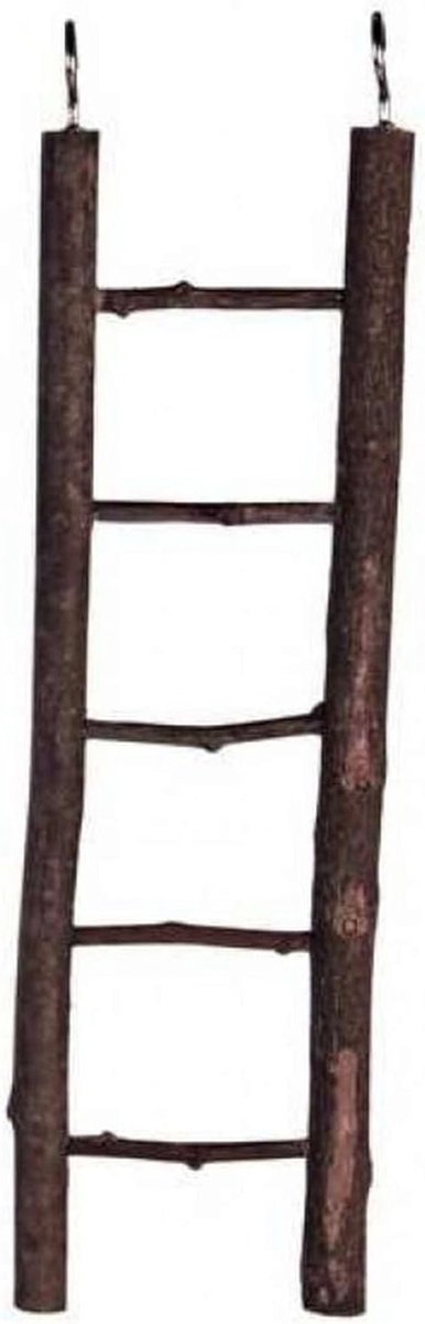 Houten Ladder - Vogelbrug - Volière Inrichting - Echt Hout Materiaal - 26 cm - Natuurlijk