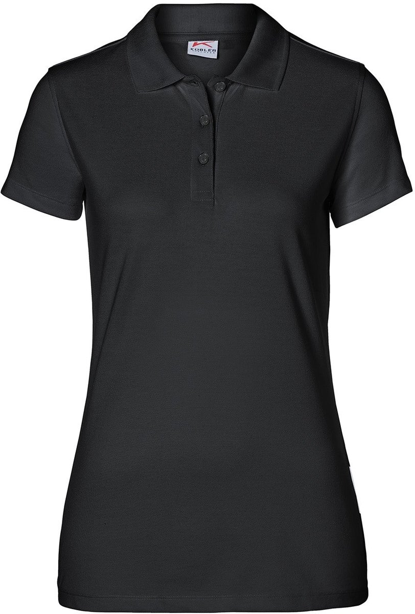 KUBLER 50266239 Korte Mouw Werkpolo DAMES Zwart - OEKO TEX - 200 g/m²