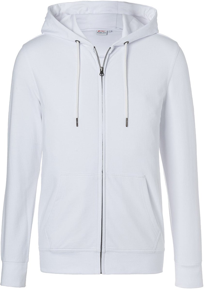 KÜBLER 50226330 Hoodie Rits Werktrui HEREN Veiligheidstrui Wit - Oeko Tex - Katoenmix