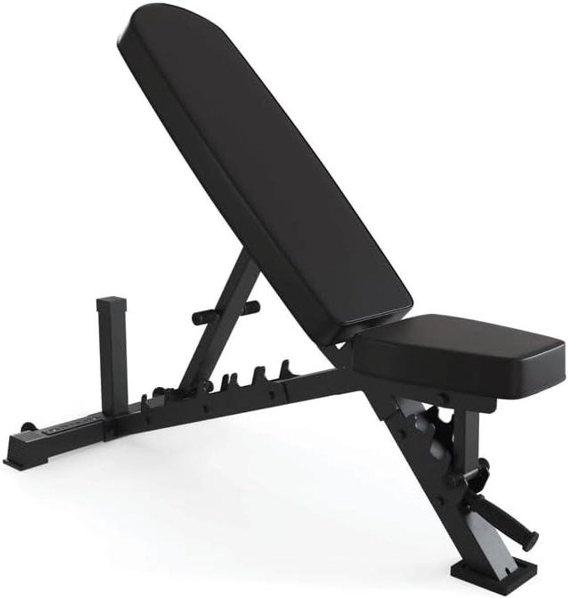 Verstelbare Fitnessbank - Halterbank Trainingsbank - Kracht Training - 450 kg Belastbaar - 130 cm Lengte - Zwart