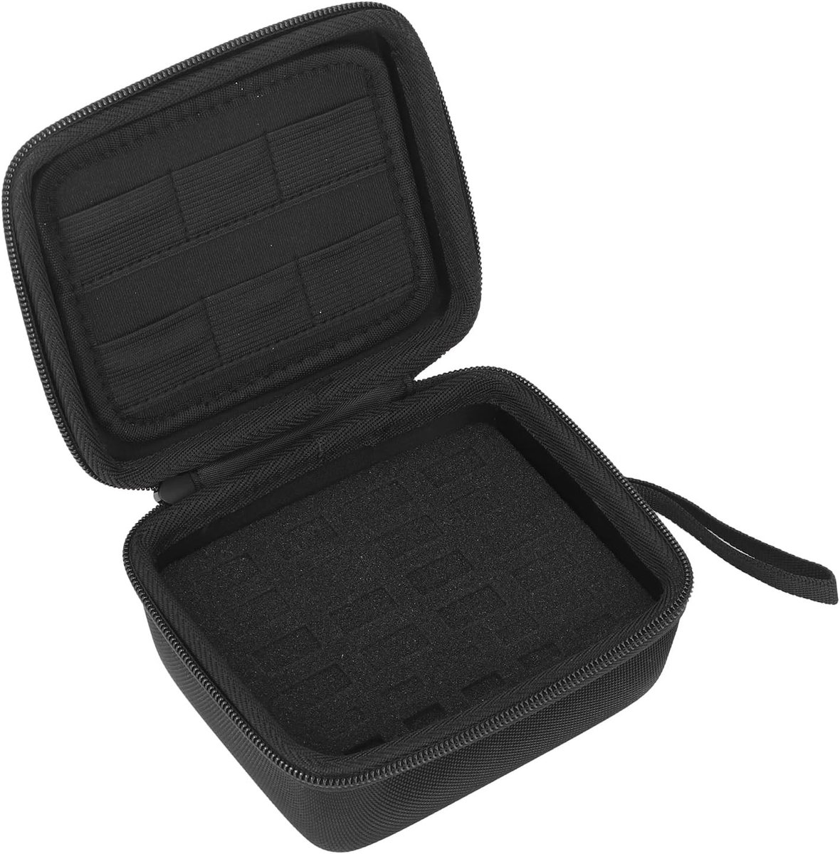 Opbergdoos voor USB-sticks en geheugenkaarten, 26 slots voor flash drives, waterdicht en schokbestendig, EVA materiaal, zwart