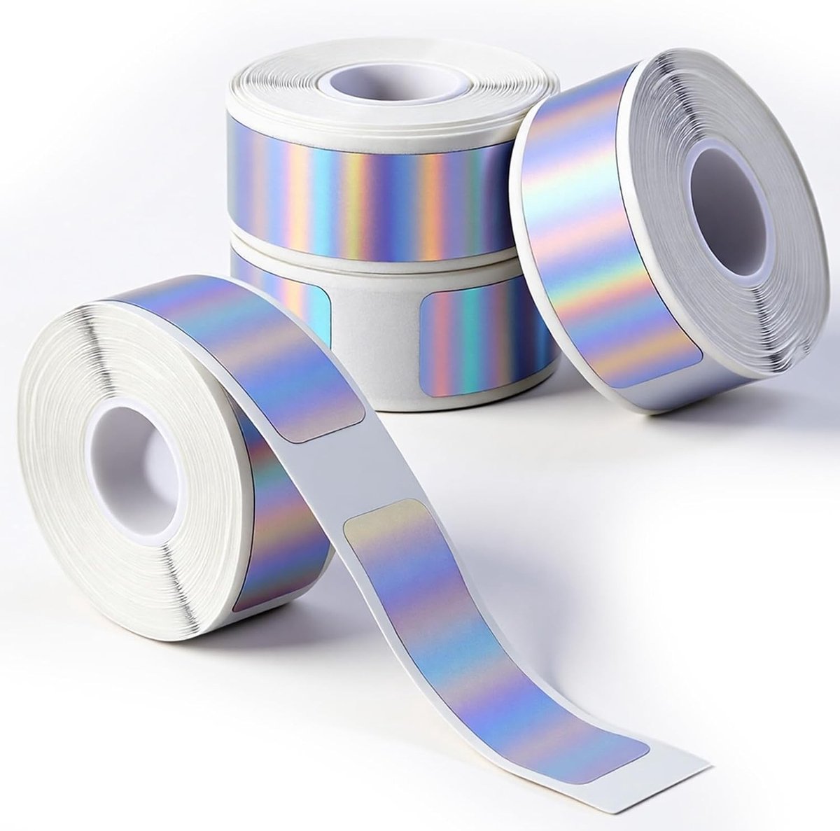 Vervangende Thermische Label Tape - 4 Rollen, 12x40mm, Geschikt voor Laserprinters, Perfect voor Kantoor en DIY Barcode Toepassingen