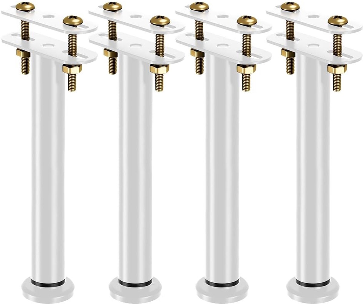 Dailygoods- Bedpoten Verstelbaar 25-42 cm - Meubelverhoger - Steunpoten Set van 4 - Robuuste Ondersteuning - Ideaal voor Bedframe - Meubelpoten