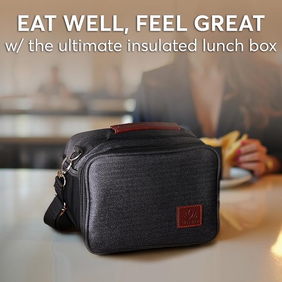 Kleine Geïsoleerde Koeltas voor Lunch - Verstelbare Schouderriem en Ergonomische Handgreep — afbeelding 3