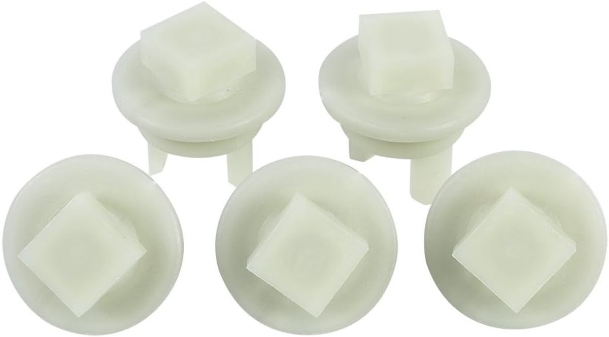 Accessoires voor Keukenmachine 5-delige Set Vervangende Onderdelen voor Vleesmolen Plastic Tandwiel en Gear Sleeve in Wit