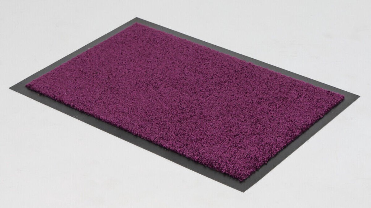 Twister Flat Droogloopmat 80x120 cm - Paars - Wasbare Deurmat – Binnenmat – Vuil- en Vochtopnemend