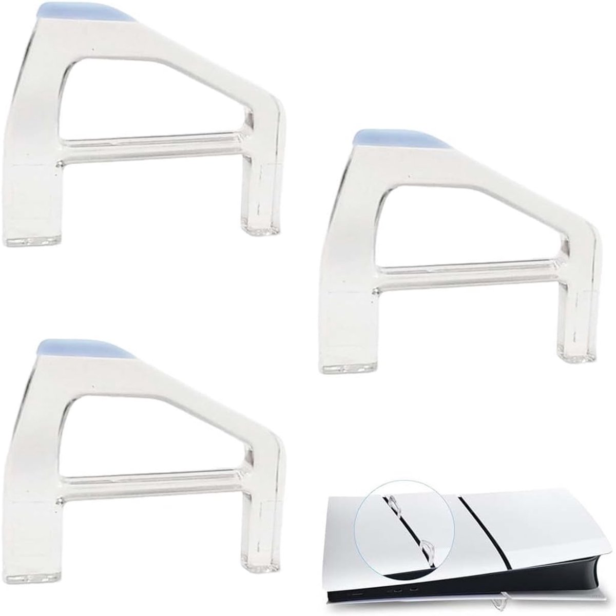 PS5 Slim Stand Set - 3-delige set - Koelvoeten, Horizontale standaard, Kickstand - Optimaliseer je gaming ervaring - SnelShoppen