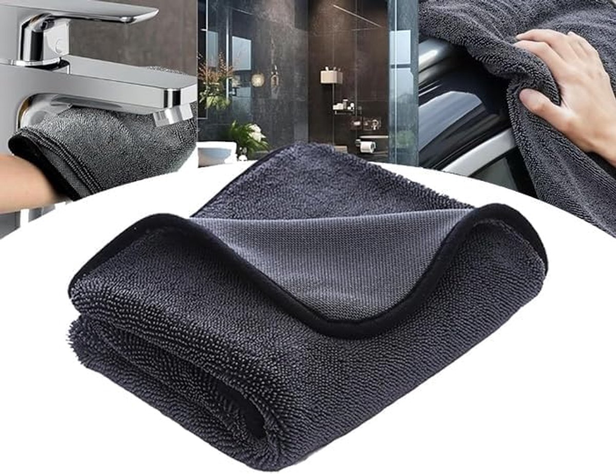 Thijox - 3PCS Microvezeldoeken XXL 40x60cm - 600GSM Magische Doek voor Auto, Douchecabine,