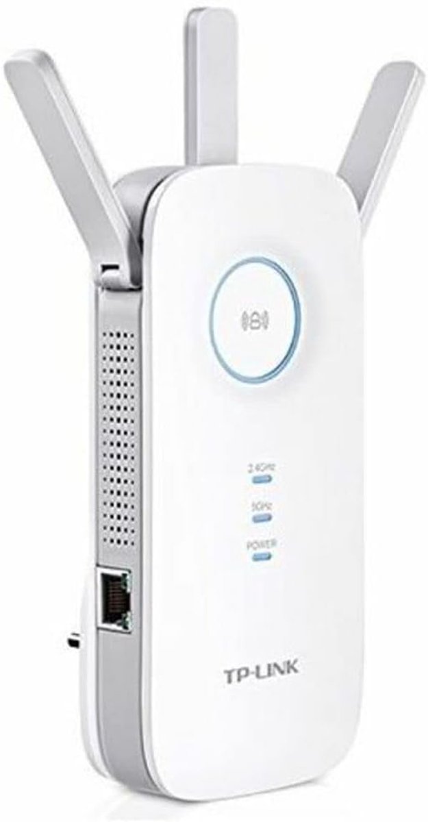 Thijox - Wifi Versterker AC1750, Dual Band Range Extender met 1 Gigabit-poort, 3 Antennes voor Verbeterde Wifi Dekking tot 10.000 m, Ideaal voor Thuis