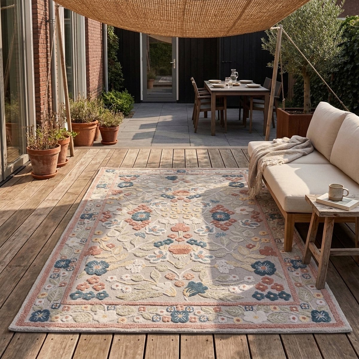 Fraai buitenkleed - Bloom Oriental Multicolor - 200x290cm