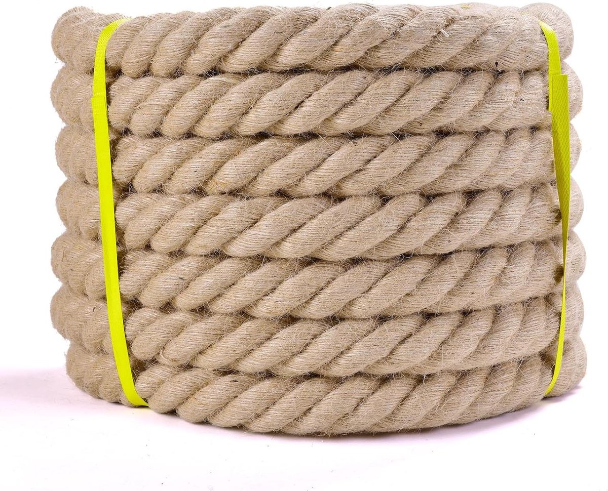 Jute Touw - Decoratieve Band - Ambachtelijke Projecten - Natuurlijke Vezels - 20 Meter - Bruin