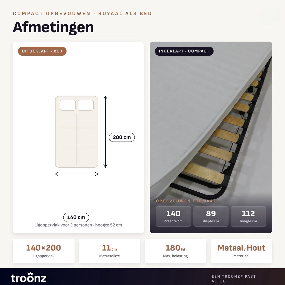 Troonz Troonz Verona Logeerbed - afbeelding 4