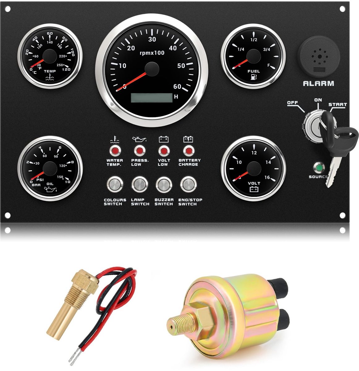 Omgoods - 5-Delig Instrumenten Set voor Boot en Jacht