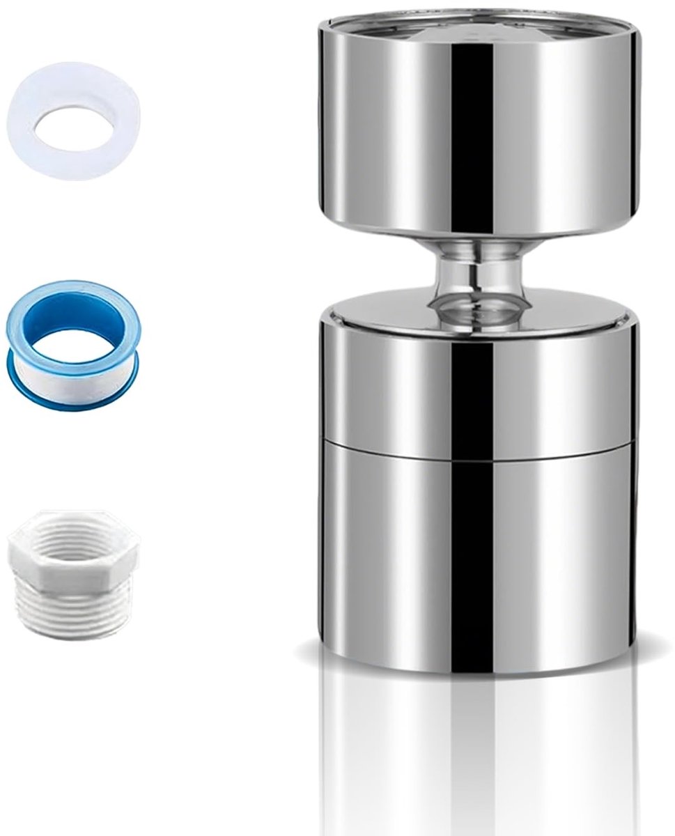 Omgoods - Roestvrijstalen Faucet Aerator met 720° Rotatie