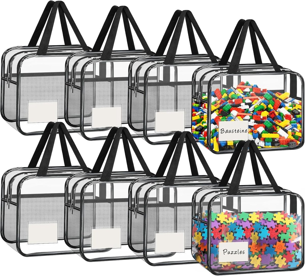 Ruime opbergzakken voor speelgoed van PVC - Ideaal voor kinderkamer, organisatie en opslag