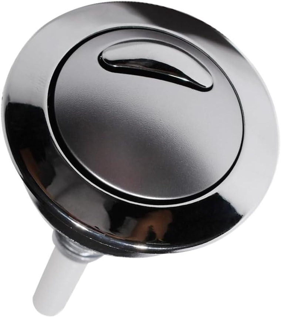 Spoelbak Drukknop - Dubbele Spoeling - Toilet Reparatie - Dubbele Volume Knop - 1 Stuk - Chroom