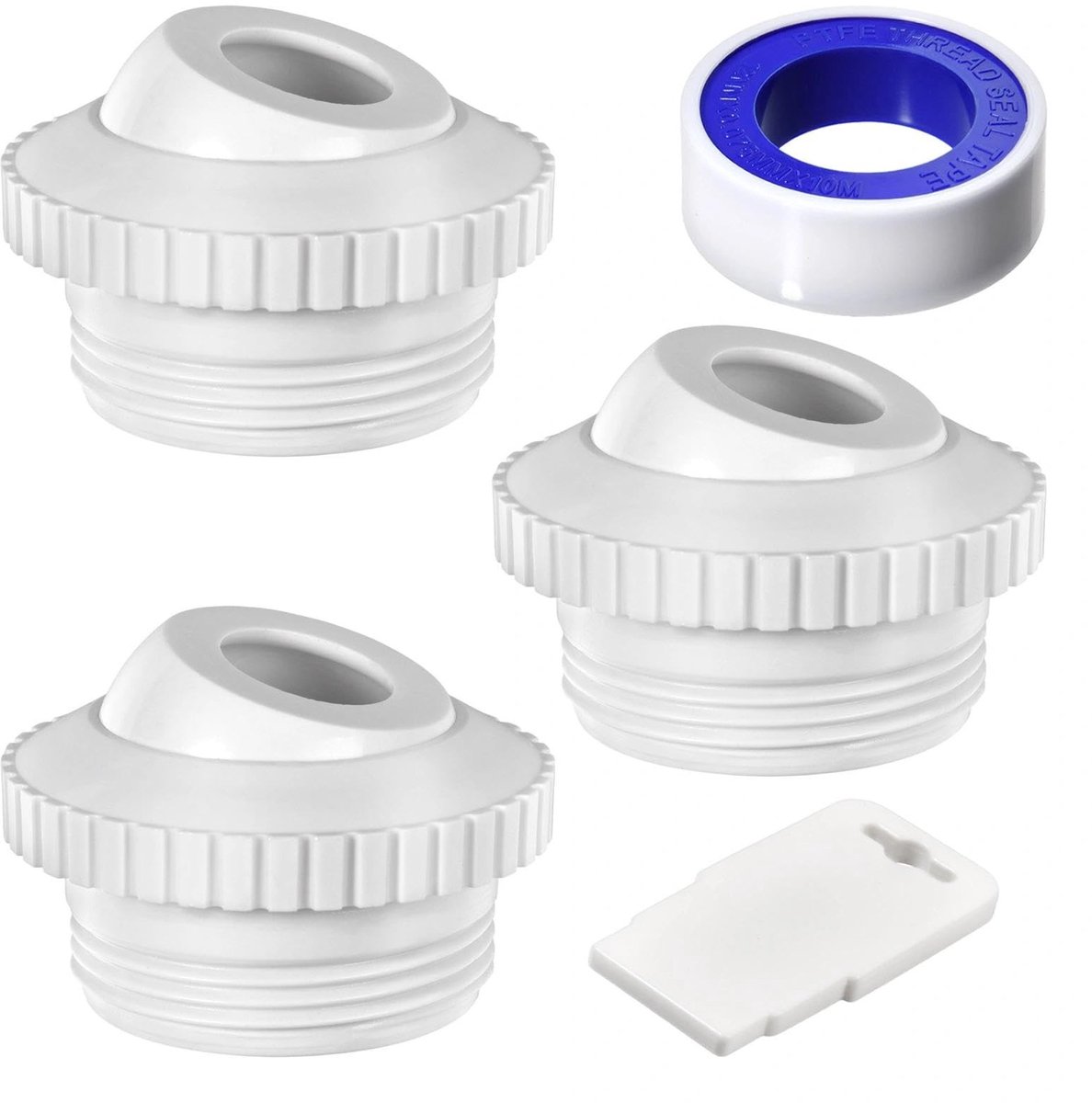 Omgoods - Set van 5 Zwembad Jet Nozzles met Installatietool