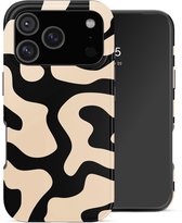 Selencia Hoesje - Geschikt voor Apple iPhone 18 Pro / 17 Pro - Backcover - Art Wave Black