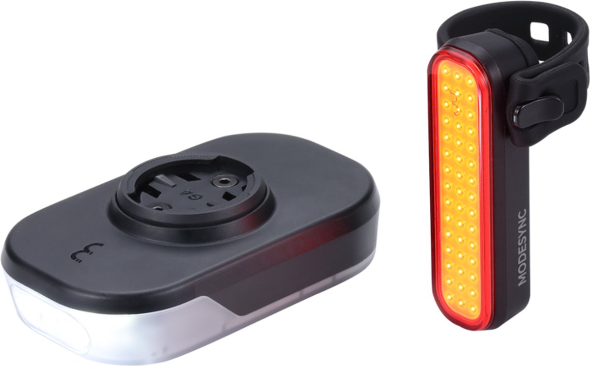 BBB Cycling Slice 600 Combo Voorlicht & Signal Achterlicht – 600 Lumen – USB Oplaadbaar – Garmin Ready - IPX6 - Fietsverlichting Set Racefiets & MTB – BLS-286i