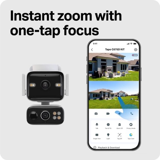 Tapo C675D KIT - Solar-Powered Dual-Lens Pan/Tilt Security Camera Kit van Tapo — afbeelding 5
