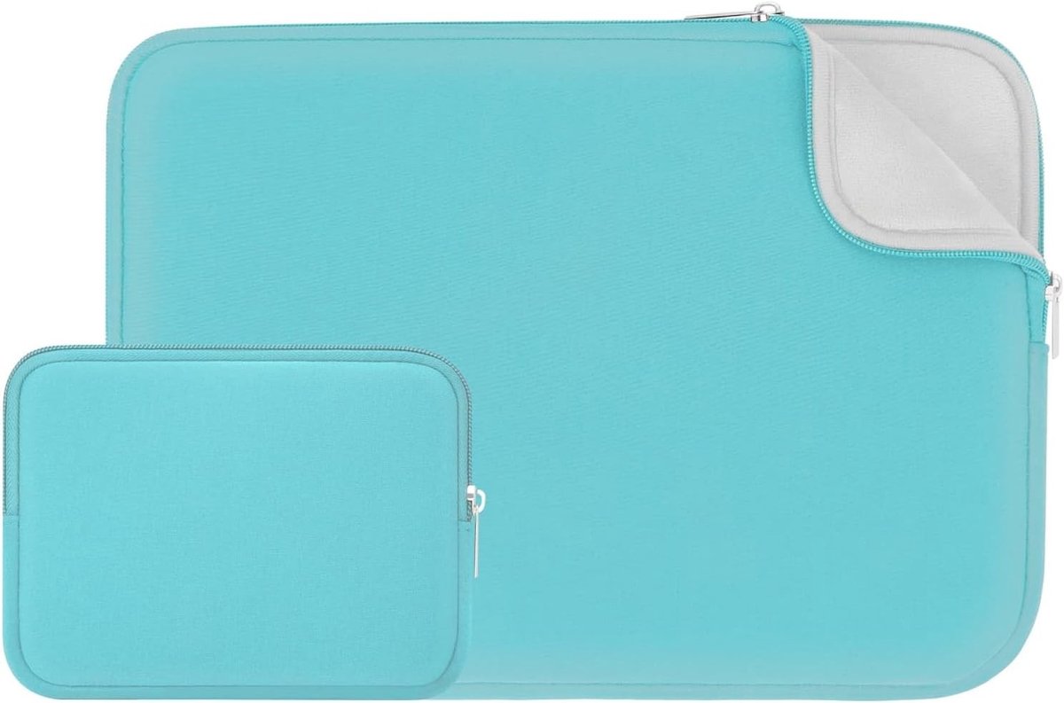 Beschermende Laptop Sleeve 13.3 inch met Accessoire Tas voor Notebook en Chromebook - Zacht Fluffy Voering, Draagbare Bescherming voor 14 inch MacBook Pro en M1 M2 M3 M4 M5