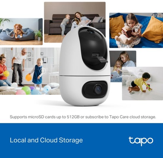 TP-Link Tapo C245D Bolvormig IP-beveiligingscamera Binnen 2304 x 1296 Pixels Plafond/muur van TP-Link — afbeelding 5