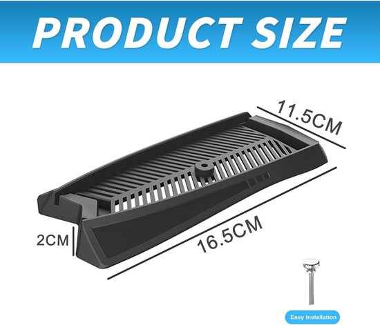 Stabiele Verticale Stand voor PS5 Digital Edition met Verbeterde Warmteafvoer en Ondersteuning — afbeelding 5