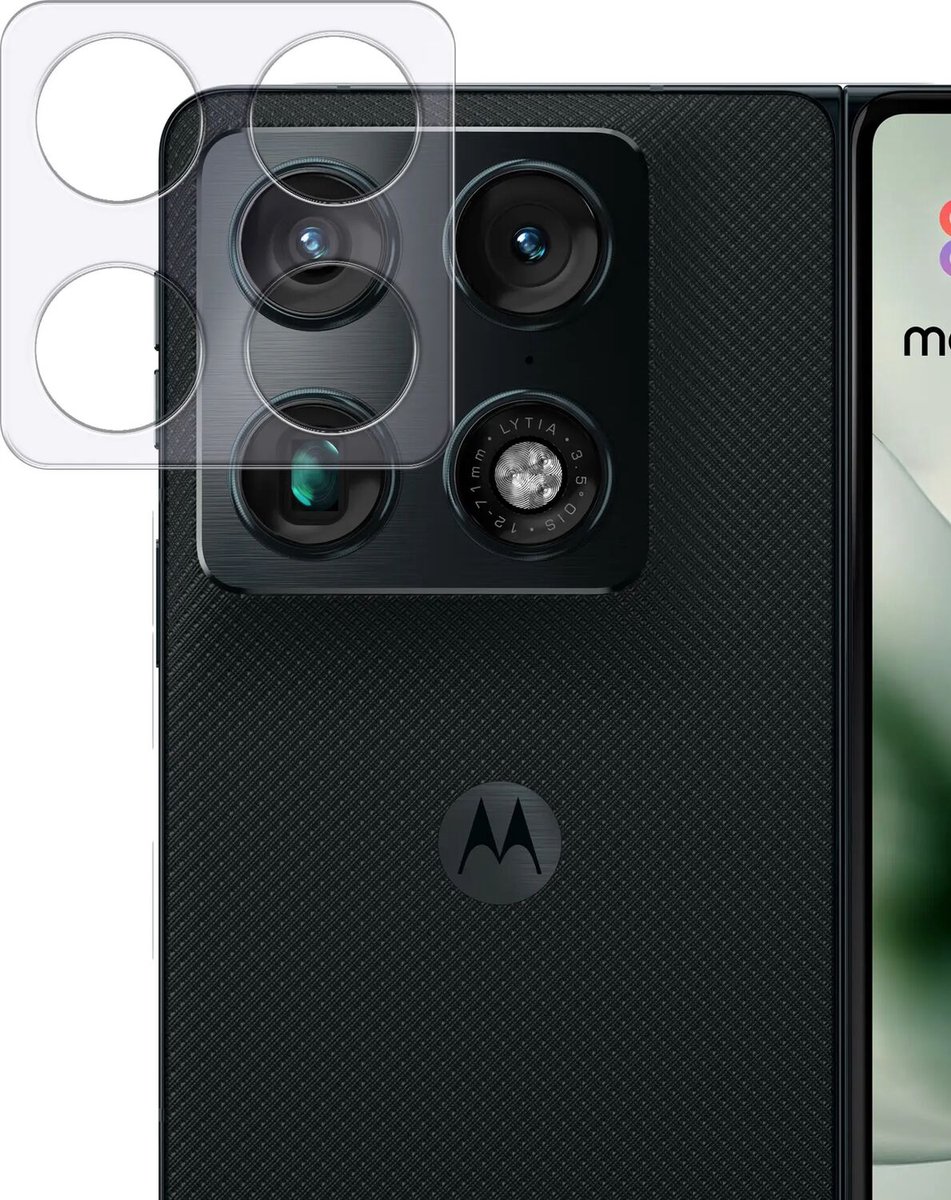 Rosso Camera Protector Geschikt voor Motorola Razr Fold - Lens Bescherming - Case Friendly - Ultra Dun Glas - Transparant