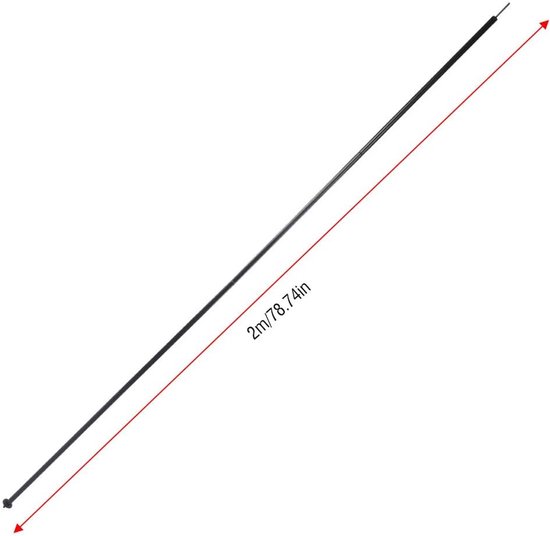 Telescopische Stokken - Verstelbare Staven - Kampeer Luifel - Sterk IJzer Materiaal - 2 Meter - Zilver — afbeelding 4