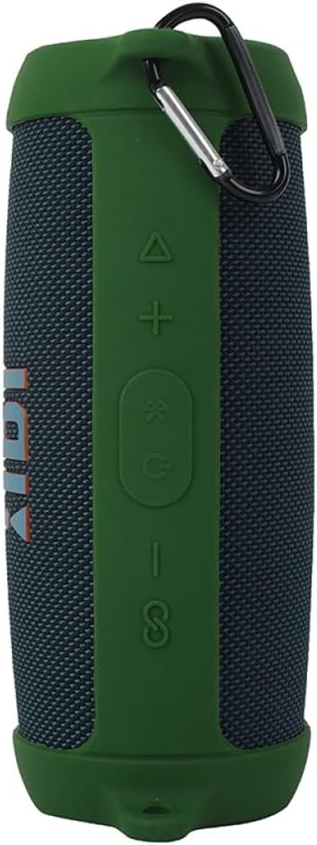 Siliconen hoes - Beschermhoes Speaker - Draagbare Audio Beschermen - Met Schouderriem - 230 x 105 x 90 mm - Groen