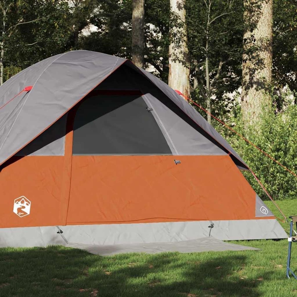 Familietent Koepel - Kampeertent Outdoor - Kamperen Avontuur - Waterdicht Naadloos - 6-Persoons 305cm - Oranje