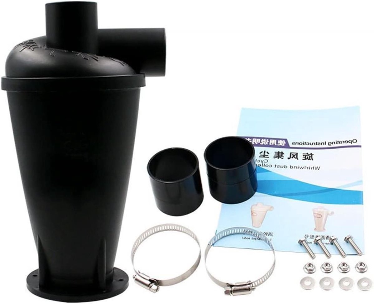 Industriële Afzuigkap - Stofafscheider Pomp - Werkplaats Stof Vangen - 99% Stof Opvang - 115*320mm - Zwart