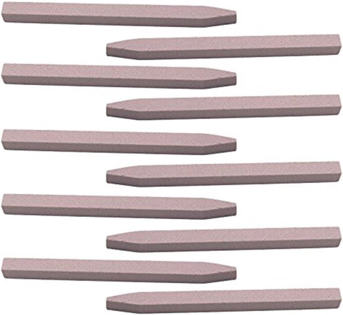 Nagelvijlen Set - Manicure Tools - Nagelverzorging Thuis - V-vormige Cuticle Remover - 10 Stuks - Roze