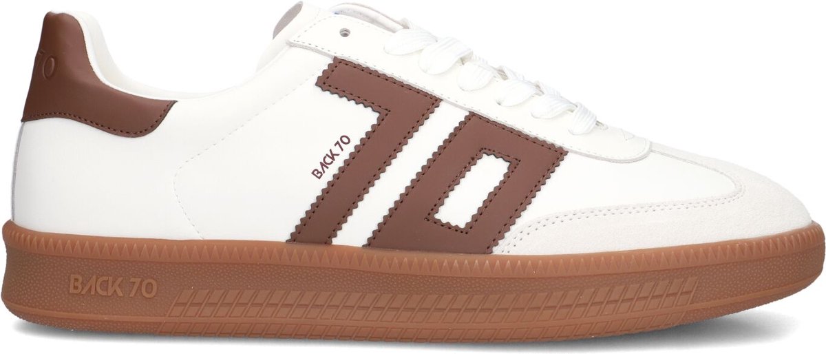 BACK70 Double Sneakers - Leer - Heren - Wit - Maat 40