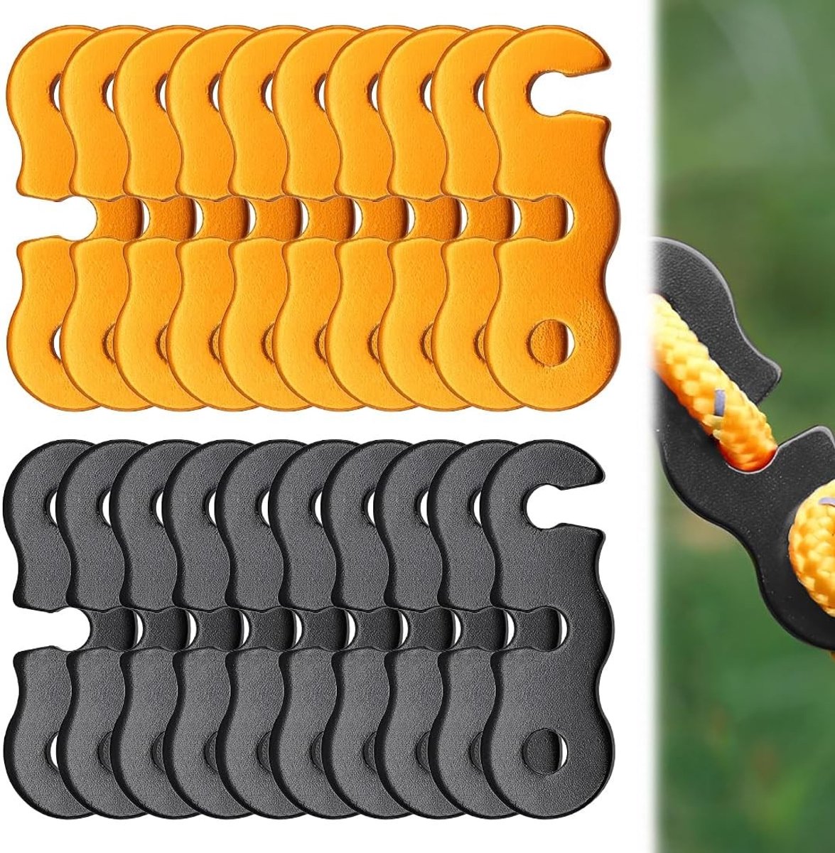 20 Stuks Aluminium Legering Windzeil Gesp - Tent Koord Spanner Accessoire voor Camping en Outdoor Activiteiten